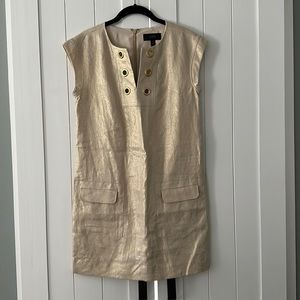 Gold J.Crew dress